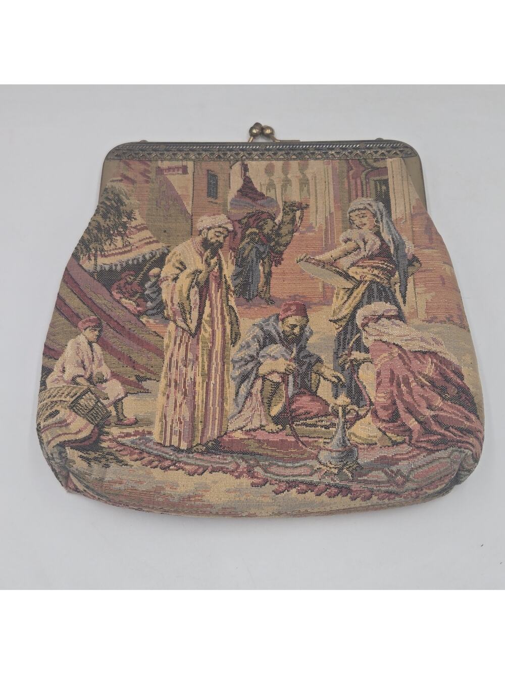 Vintage L And M Tapestry Bag From 1950s Made In USA Middle Eastern No Chain